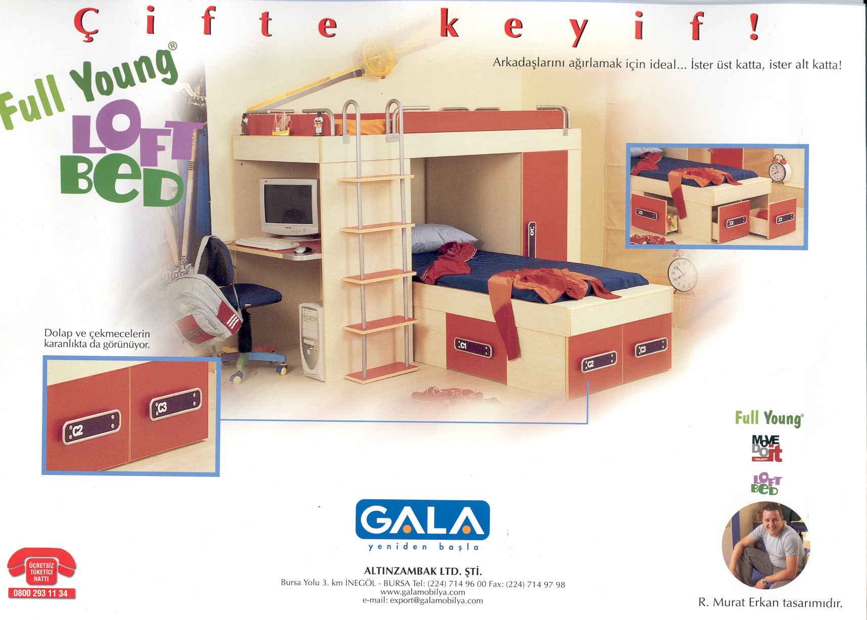 Gala Mobilya, Modüler Genç Odası - 2002